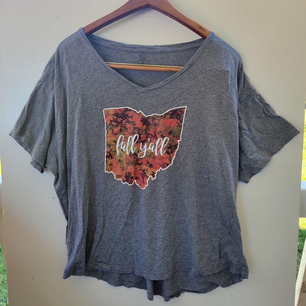 Southern Couture Women's 3XL Fall T Shirt Ohio